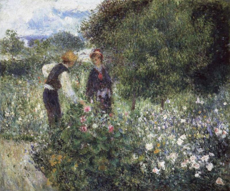 Pierre-Auguste Renoir Conversation with the Gardener Germany oil painting art